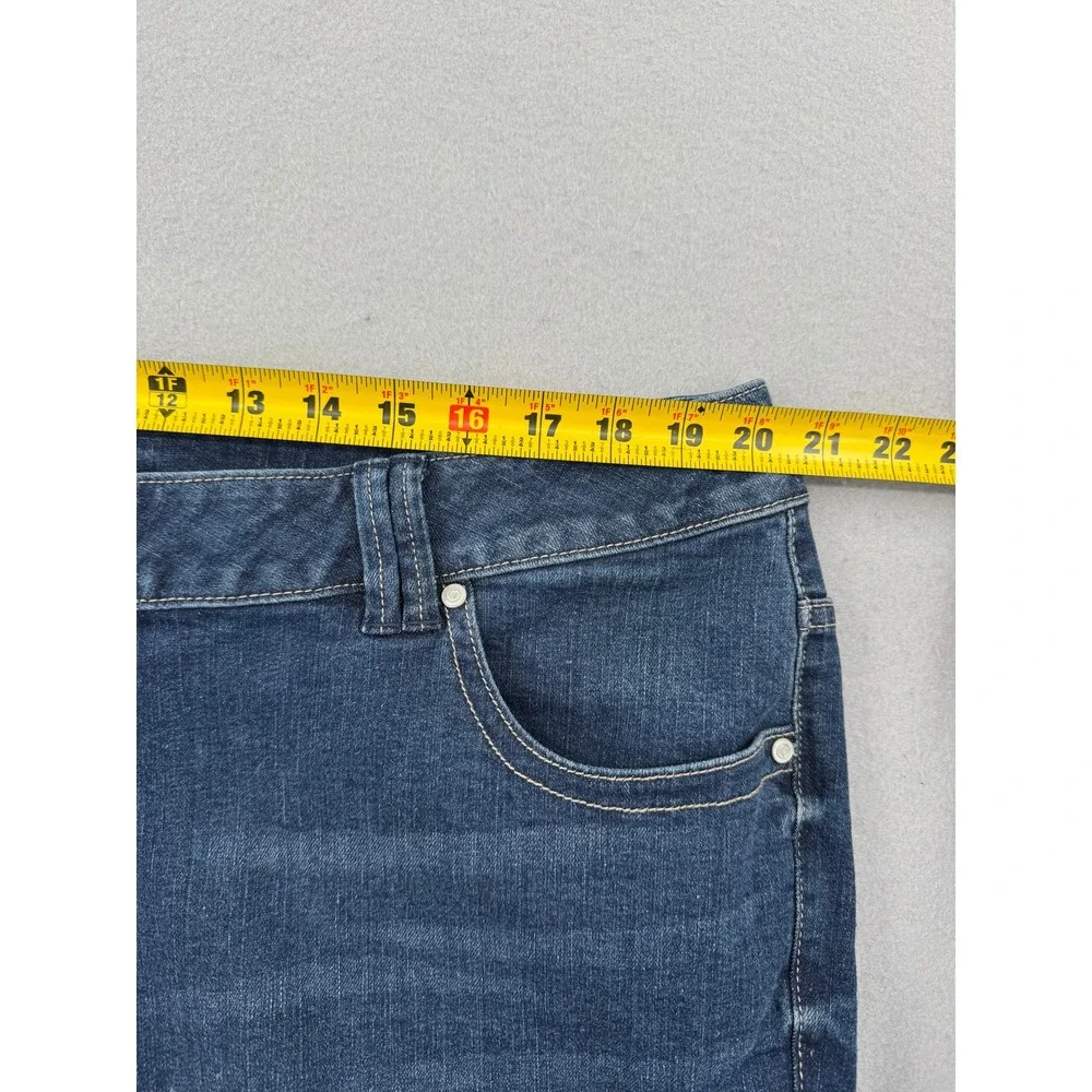 Lane Bryant Genius Fit Slim Boot Jeans Womens 22P Petite (40x29) Blue Denim